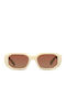 Meller Kessie Unisex Sunglasses With Beige Horn-Rimmed Frame And Polarized Lens KES3-ICEGBROWN