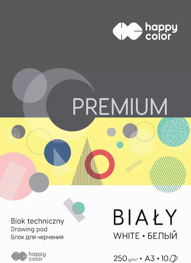 Weißes A3 Skizzenblöcke Technisches Zeichenblock Premium 250g Happy Color Pack 10 Stücke