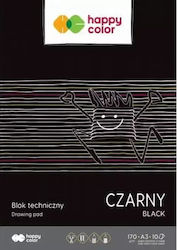 Bloc De Schițe Tehnic Negru A3 170g Happy Color Pachet 10 Foi