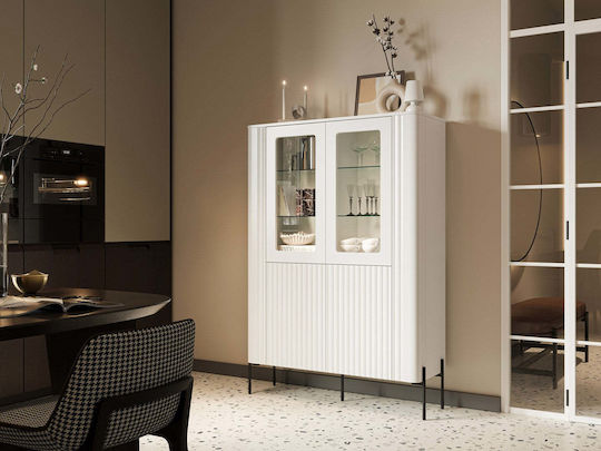 Vera Επιδαπέδια Βιτρίνα με Τζάμι 110x40x160cm Vera Επιδαπέδια Βιτρίνα με Τζάμι 110x40x160cm