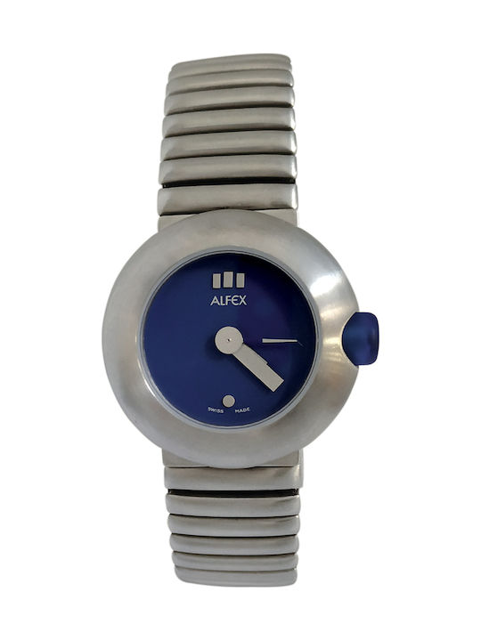 Alfex Womens Watch 31mm Battery With Silver Metal Bracelet