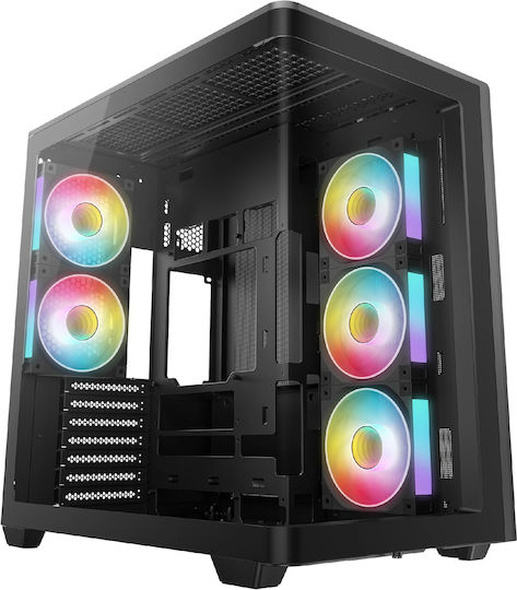 Deepcool CG590U 5F Gaming Midi Tower Κουτί Υπολογιστή με Πλαϊνό Παράθυρο και ARGB Φωτισμό Μαύρο