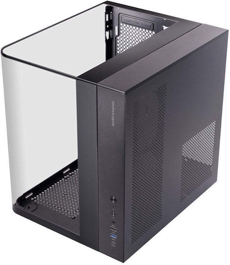 Mars Gaming MC-INFINIOLITE Gaming Midi Tower Κουτί Υπολογιστή με Πλαϊνό Παράθυρο Μαύρο