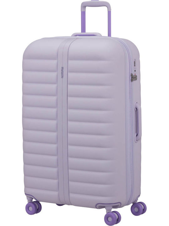 American Tourister Neovibe Large Hard Fresh Lilac Suitcase With 4 Wheels Height 77cm