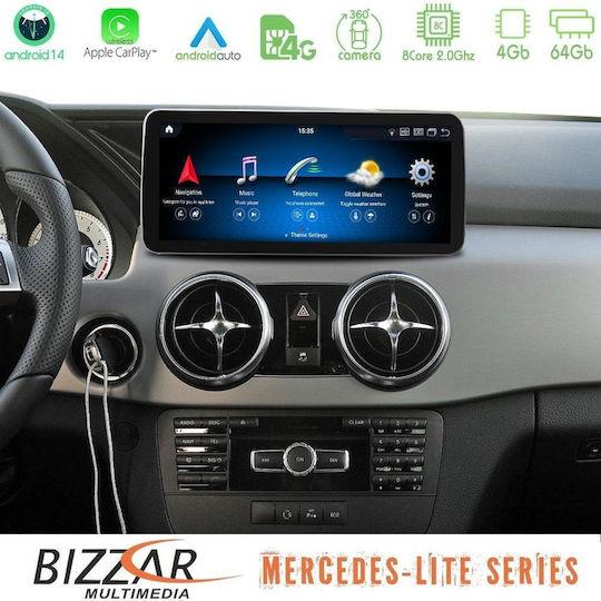 Bizzar Ηχοσύστημα Αυτοκινήτου για Mercedes-Benz GLK 2013-2015 (Bluetooth/USB/WiFi/GPS/Apple-Carplay/Android-Auto) με Οθόνη Αφής 10.25"