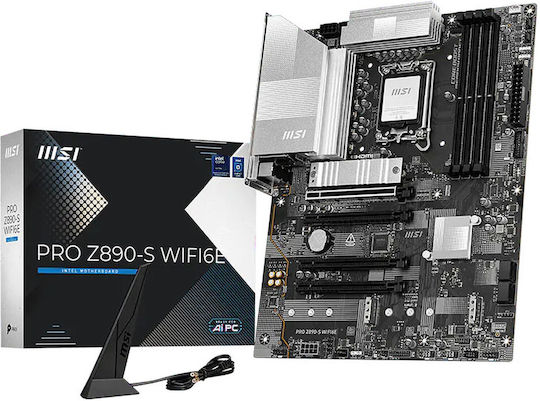 MSI PRO Z890-S WIFI6E Motherboard ATX with Intel 1851 Socket 7E54-010R