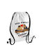 Koupakoupa Koula Do You Hear Me KP_33934 Gym Bag Bb White Gym Backpack White
