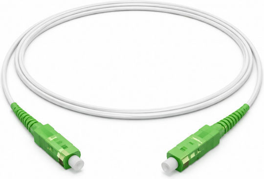 Jager Fo Sc Apc Patchcord Λευκο G657a2 3mm Lszh 5 Μετρα Fo-7080/5m