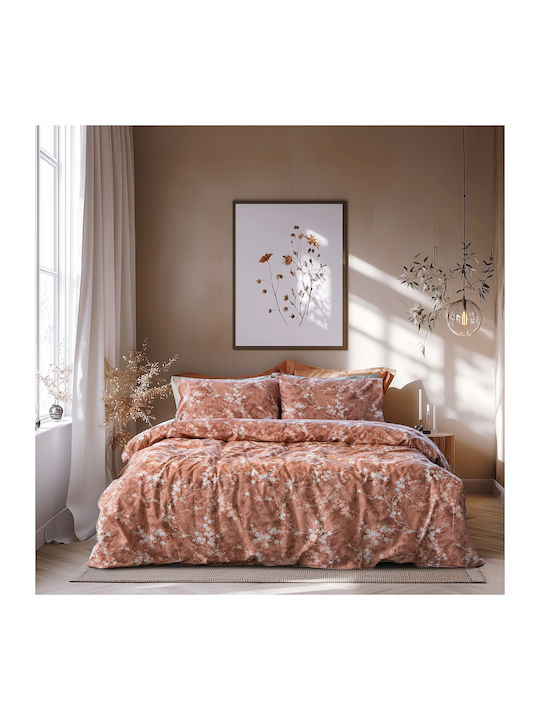 Lino Home Celestia Σετ Σεντόνια Υπέρδιπλα με Λά...