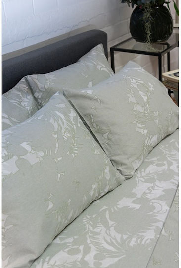 Viokarpet Bettlaken Diamond 252 Amethyst Grün-Set Bettlaken für Einzelbett