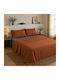 Oxford Home Set Bed Sheets Super-Double 240x260cm Terracotta Gray 4pcs