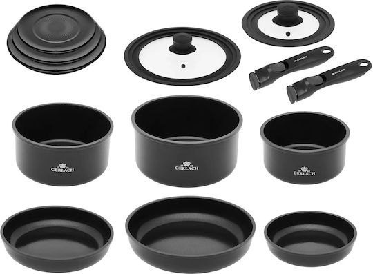 Gerlach Gerlach Kochgeschirr-Set aus Aluminium 13-teilig