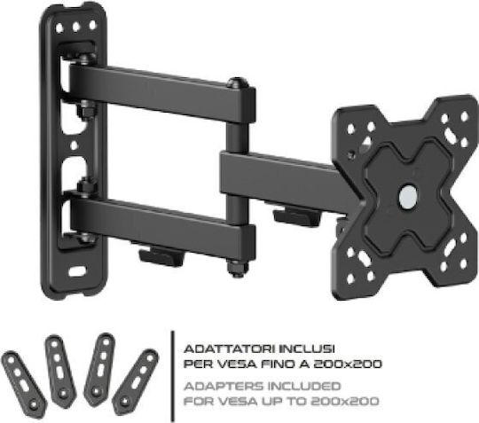 Unitronic 407276 Βάση Τηλεόρασης Τοίχου έως 42" Ασημί