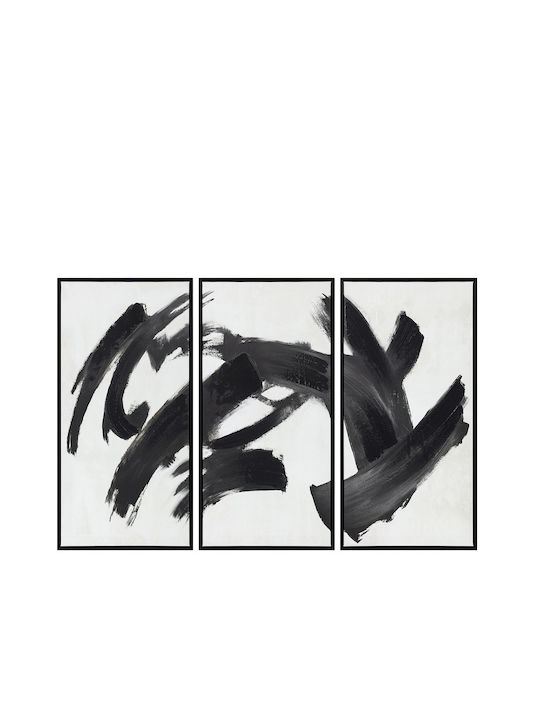 Espiel Threefold Painting on Canvas 35x70cm