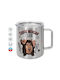 Koupakoupa Eddie Munson Metallic Mug with Lid Brown 300ml