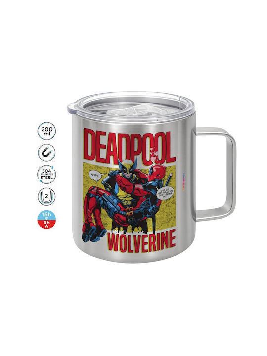 Koupakoupa Cana Metalică Cu Capac Roșie 300ml