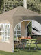 vidaXL Garten Gazebo Beige 1,92x1,92m