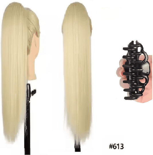 Ponytail Synthetic Hair Kanekalon High Quality Clamper Straight Light Blonde #613 71cm