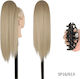 Ponytail Synthetic Hair Kanekalon High Quality Clamper Straight Dark Blonde # Sp6/613 50cm