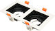 Square Frame Recessed Spot White-Black Ideal for GU10 Bulbs Max10W Petunya-2 White 015-028-0002-bw