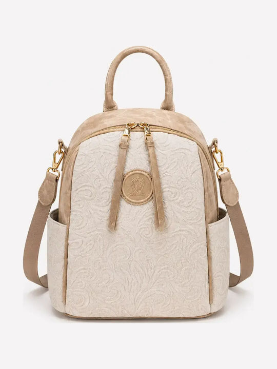 Fragola Damentasche Rucksack Schulter Beige