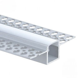 Jager Aluminiumprofil für Trockenbau 2m Silber Opal Abdeckung Led5106