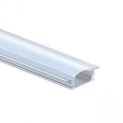 Jager Aluminiumprofil Für Eingelassene LED-Streifen 2m Silber Opal Abdeckung Led5104