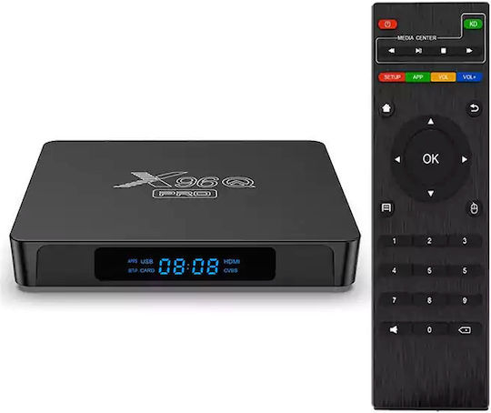 TV Box X96Q-PRO 4K UHD with Wi-Fi 4GB RAM and 64GB Storage with Android 10.0 Operating System