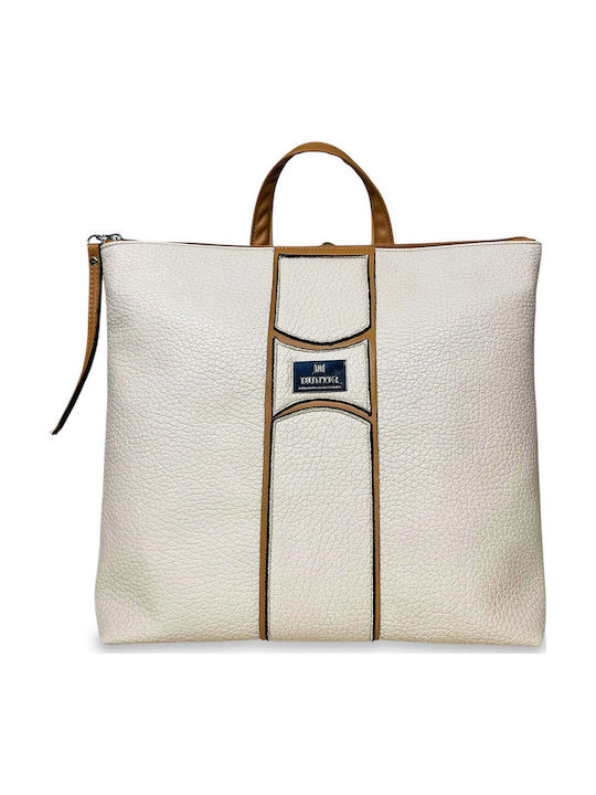 Women's Backpack Bag Strict Rawia Beige