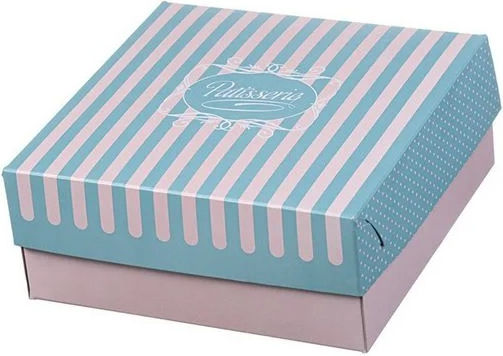 Intertan Set 11 Paper Pastry Shop Boxes 19x19x8cm