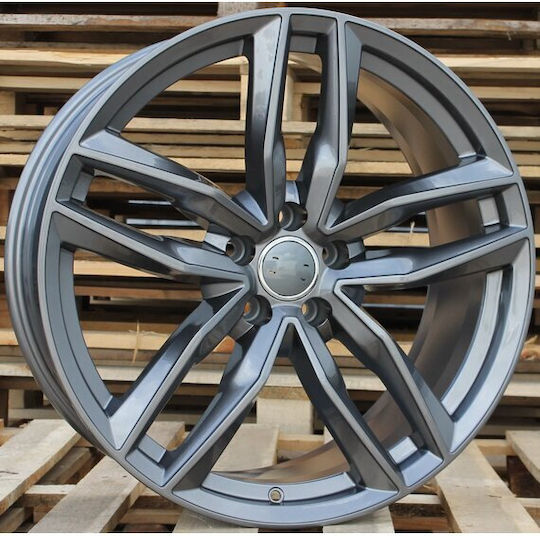 Audi Style 1196 8x18 5x112 Et39/45 Gun Metal Face Machined