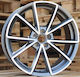 Audi Style 115 8x18 5x112 Et40/45 Gun Metal Matt Face Machined