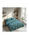 Lino Home Cosyhaven Set Of Petrol Blue Pillowcases 52x75cm