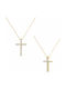 Woman Gold Cross 9K with Chain