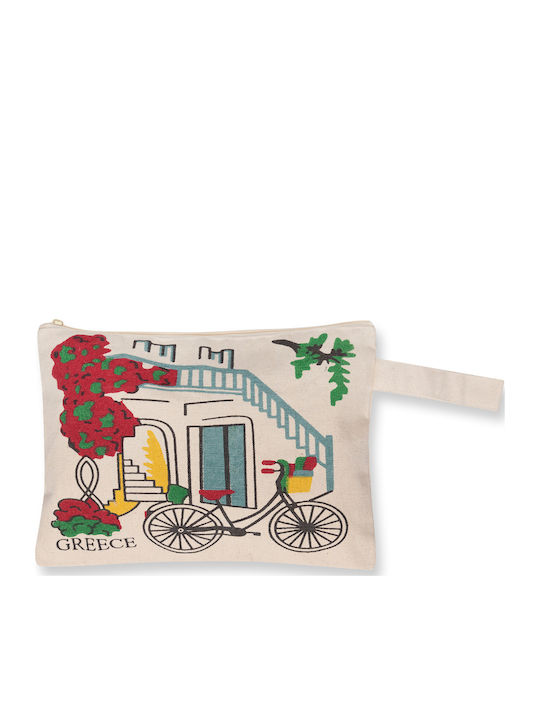 Toiletry Bag In Beige Colour 20cm