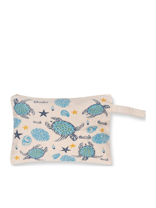 Toiletry Bag In Beige Colour 20cm