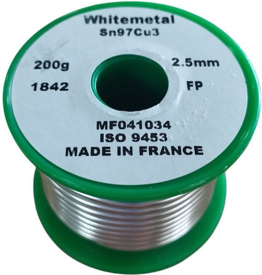 Κόλληση Χαλκού Whitemetal 200g Ρολό 2.5mm Sn97cu3