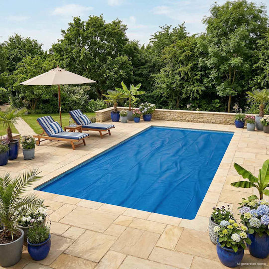 vidaXL Solar Pool Cover Black 1000x500cm