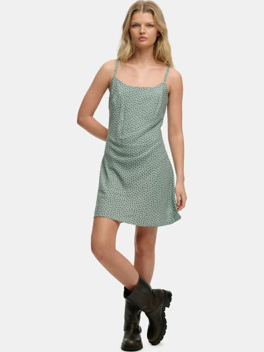 Superdry Cami Summer Mini Dress Green