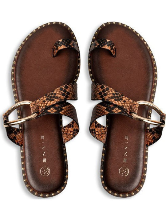 Envie Shoes Γυναικεία Σανδάλια Καφέ