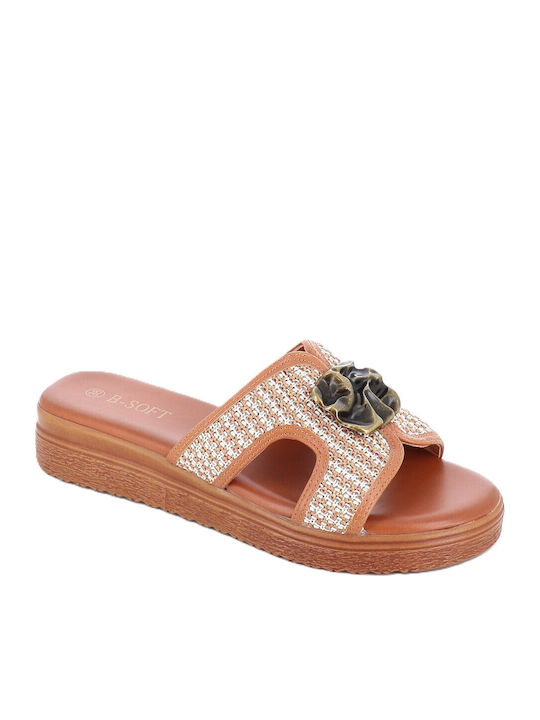 Flache Damen Sandalen Flatforms Beige 245/703-83_Beige