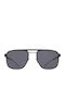 Mykita Unisex Sonnenbrillen mit Schwarzem Metallrahmen und Grauen Polarisiert Gläsern