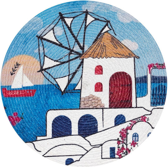 Silk Fashion Round Fabric Placemats