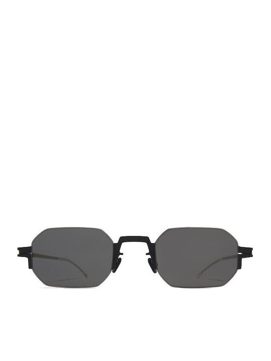 Ochelari De Soare Unisex Cu Ramă Metalică Neagră Și Lentile Negre