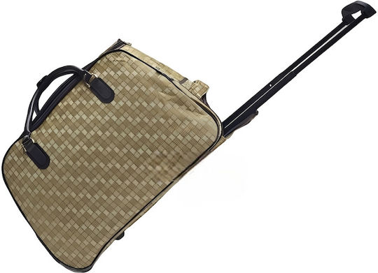 Sak Voyage Beige with Wheels from Artificial Leather L53xW30xH36cm