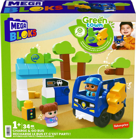 Mega Bloks Τουβλάκια Construction για 1+ Έτους 34τμχ