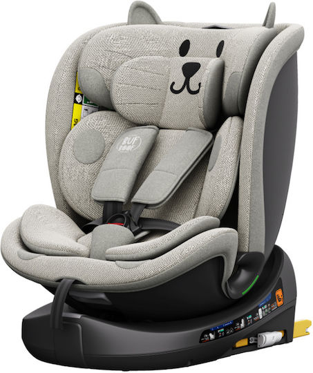 Buf Boof B-Joy Deluxe Car Seat i-Size with Isofix Light Grey CAT 0-36 kg