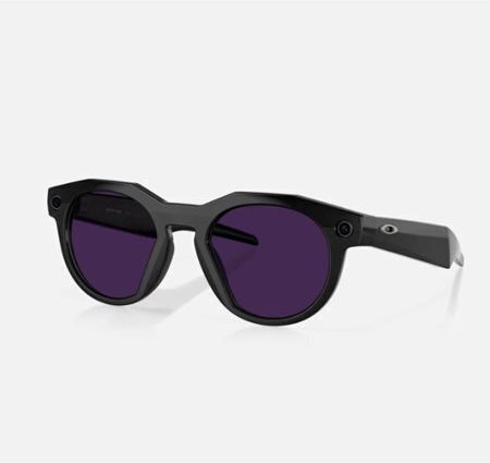 Oakley Meta HSTN Clear to Amethyst Transitions Smart Glasses Black