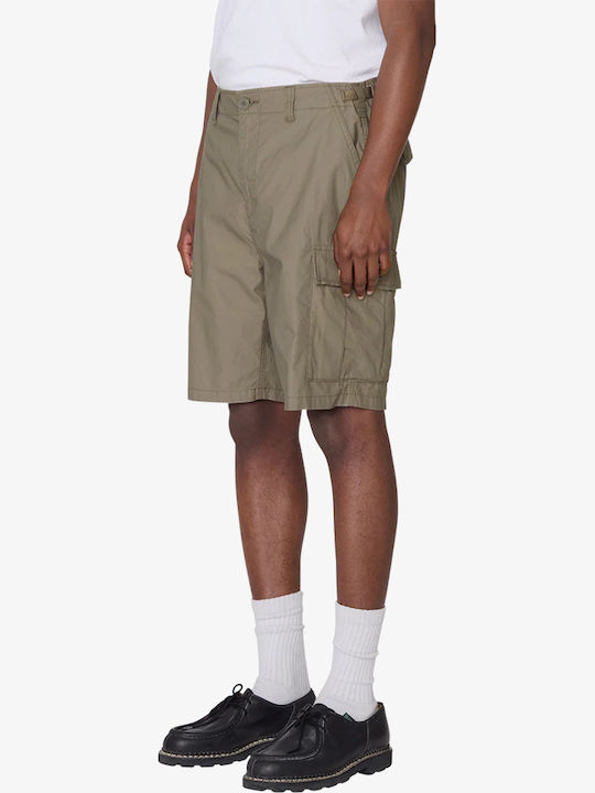 Ανδρική Βερμούδα Cargo Smokey Olive Faded Wash