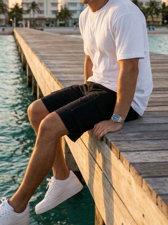 Herren Shorts Fracht Schwarz